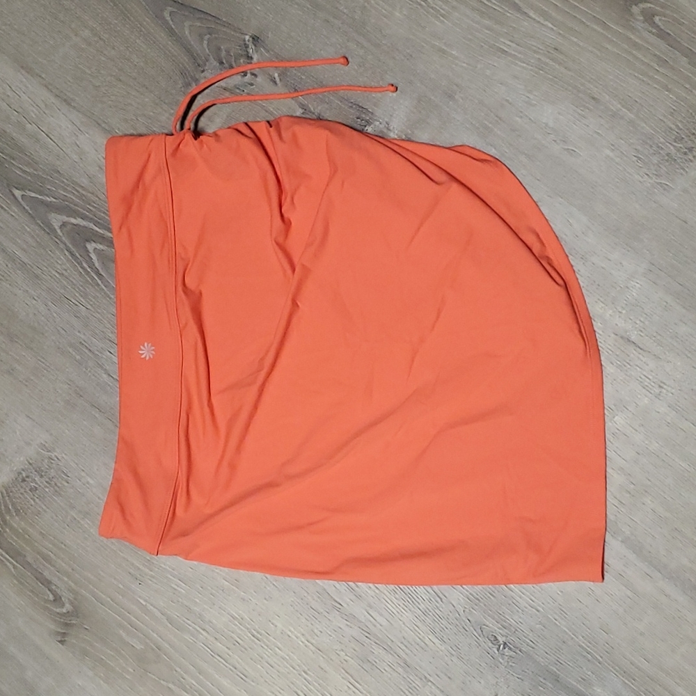 Athleta orange athletic spots skirt orange nylon spandex women size L - Picture 3 of 8